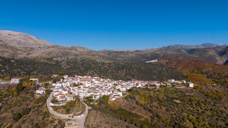 Views of the municipality of Cartajima in the Genal Valley, Andalusia