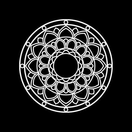 mandala icon logo template imageのイラスト素材