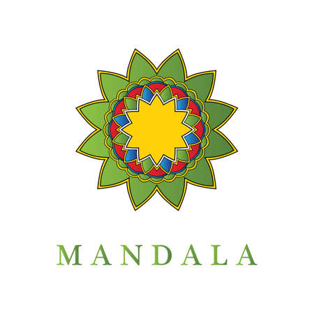 "Mandala" is known to belong to Hindu-Buddhist culture. Mandala is literally called "circle" in Sanskrit, the origin of all creation, moves in a circular mannerのイラスト素材