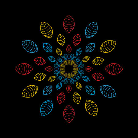 mandala icon  template imageのイラスト素材