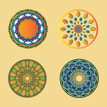 mandala icon  template imageのイラスト素材