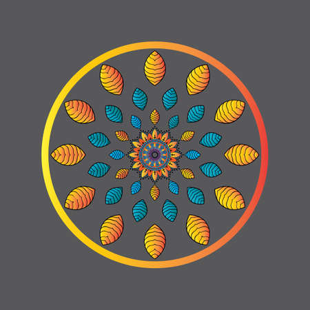 mandala icon  template imageのイラスト素材