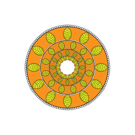 mandala icon  template imageのイラスト素材