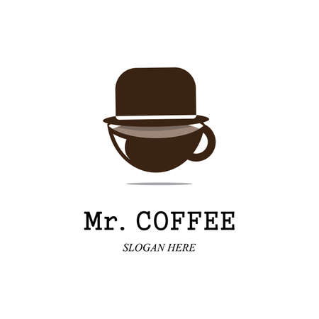 Coffee cup Logo Template vector icon designのイラスト素材