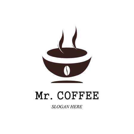 Coffee cup Logo Template vector icon designのイラスト素材