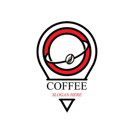Coffee cup Logo Template vector icon designのイラスト素材