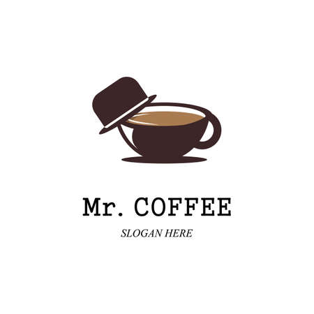 Coffee cup Logo Template vector icon designのイラスト素材