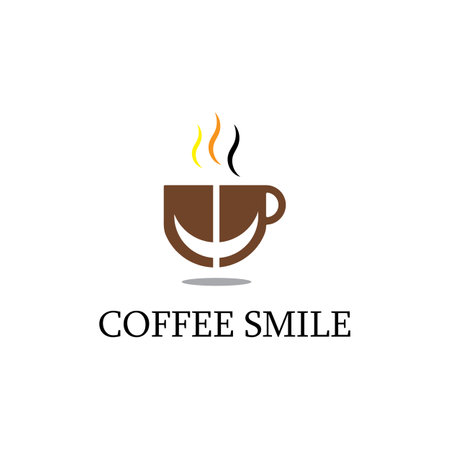 Coffee cup Logo Template vector icon designのイラスト素材