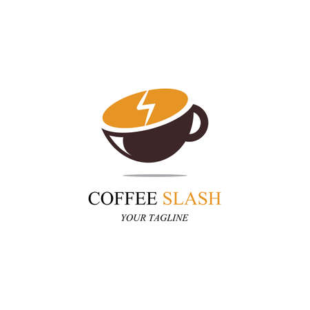 Coffee cup Logo Template vector icon designのイラスト素材