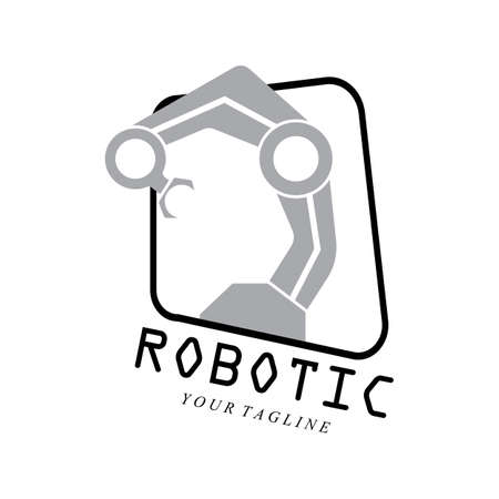 robot logo and symbol vector icon illustration designのイラスト素材
