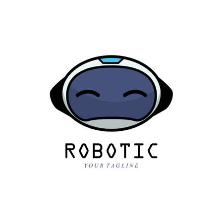 robot logo and symbol vector icon illustration designのイラスト素材