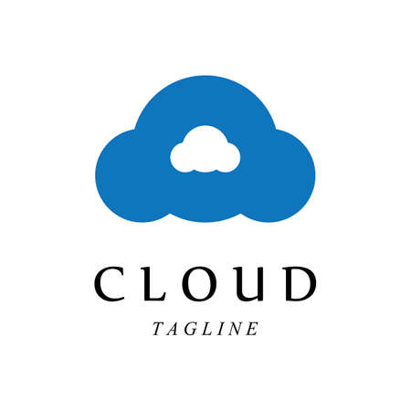 Cloud template vector icon illustration designのイラスト素材