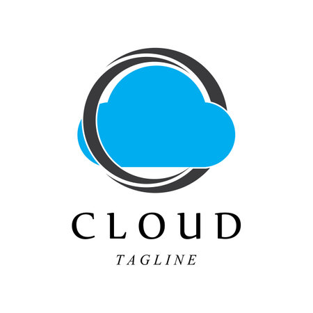 Cloud template vector icon illustration designのイラスト素材