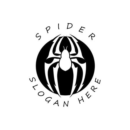 spider logo vector and illustration template designのイラスト素材