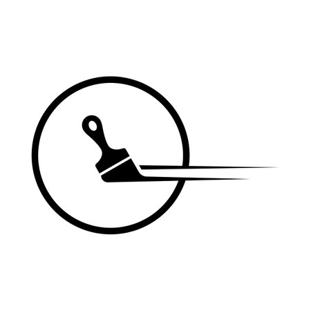 City Paint Logo, house paint, painting services, painting logoのイラスト素材