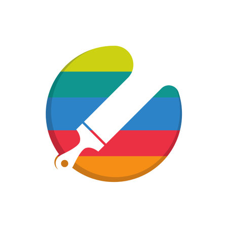 City Paint Logo, house paint, painting services, painting logoのイラスト素材