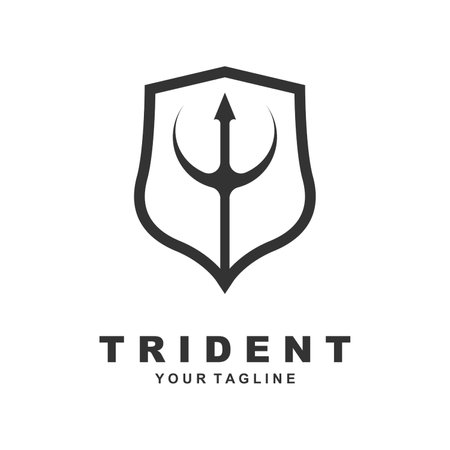 Trident Logo Template vector icon illustration design