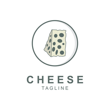 cheese logo vector.  Logo template, vector design, Logo,Symbol, Icon, design Concept.のイラスト素材