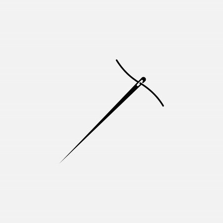 Tailor vector logo design. Sewing old machine icon. Textile emblem. brand companyのイラスト素材