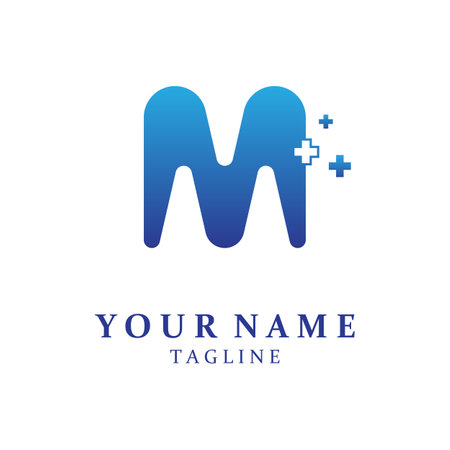 M Letter Logo Template vector illustration designのイラスト素材