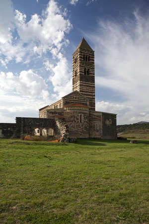 Santissima Trinita di Saccargia, Sardinia, Italyの写真素材