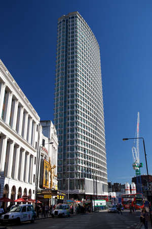 Centre Point is a substantial concrete and glass office building in central London, England, UK のeditorial素材