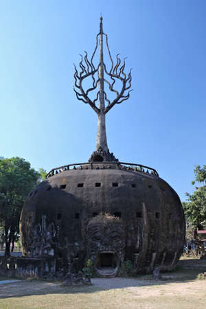 Buddha Park, also known as Xieng Khuan, is a park full of bizarre and eccentric statues near Vientiane, Laos, SE Asiaの写真素材