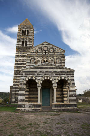 Santissima Trinita di Saccargia, Sardinia, Italyの写真素材