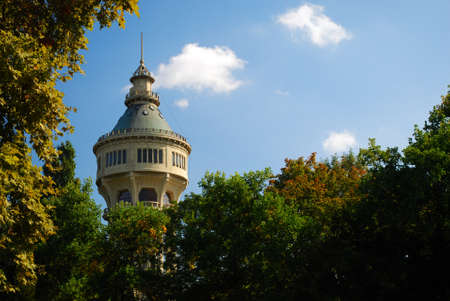 Old water tower on Margaret Island, Budapestのeditorial素材