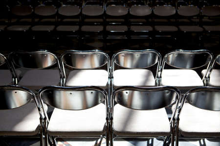 Rows of chairsの写真素材