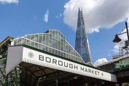 Entrance to Borough Market, near London Bridgeのeditorial素材