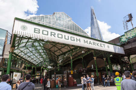 Entrance to Borough Market, near London Bridgeのeditorial素材