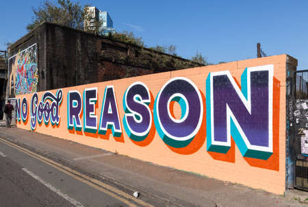 Street art in East Londonのeditorial素材