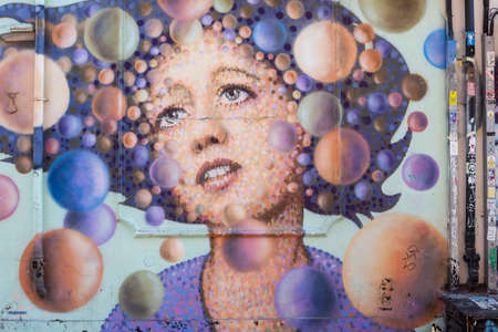 Street art in East Londonのeditorial素材