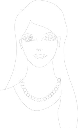 Handmade Female Fashion Design, Illustrationのイラスト素材