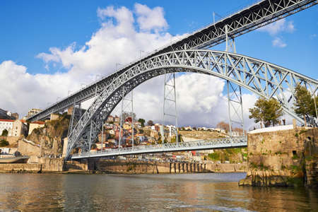  Bridge Luis I in Porto, Portugal の写真素材