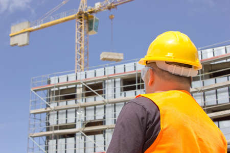 Worker on Construction siteの写真素材