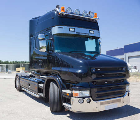Black truck の写真素材