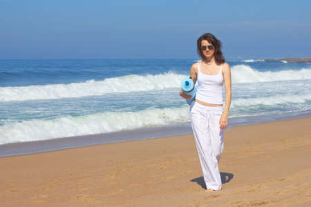 Walk on the beachの写真素材