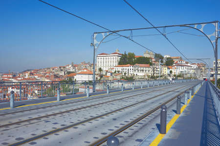 Dom Luis 1 Bridge over the River Douroの写真素材