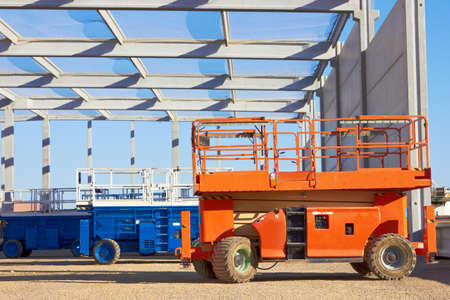 Hydraulic mobile construction platform の写真素材