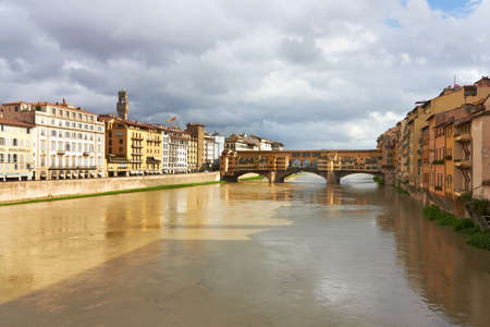 Beautiful view of Flornce, Arno Riverの写真素材
