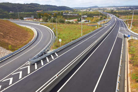 Empty highwayの写真素材
