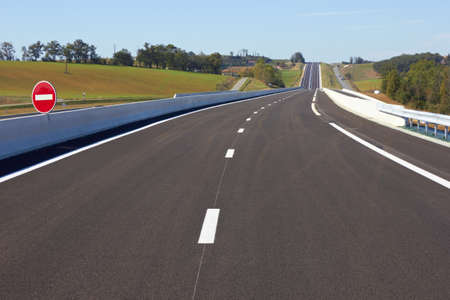 An empty Highwayの写真素材