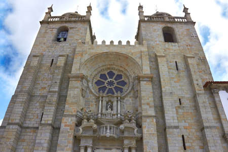 Porto Cathedral, historical centre of the city of Porto, Portugalの写真素材