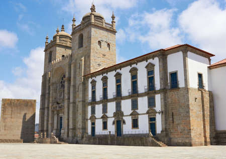 Porto Cathedral, historical centre of the city of Porto, Portugalの写真素材