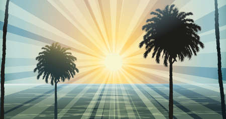 Summer Sunlightのイラスト素材