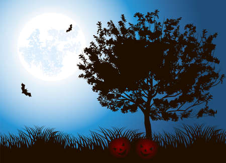 Halloween Treeのイラスト素材
