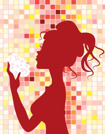 In the bathroomのイラスト素材