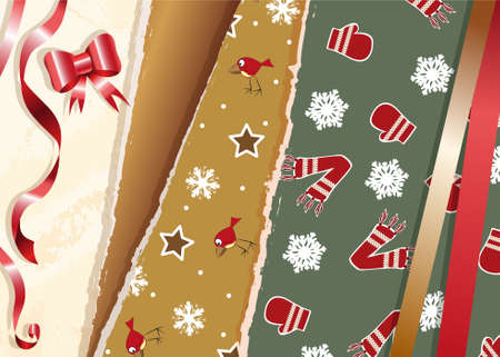 Christmas paperのイラスト素材